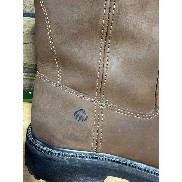 EXCELLENT!!! Wolverine Men DD Work Wellington Work Boots Leather Sz 9 W04727 - Picture 5 of 11